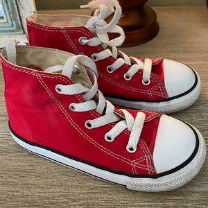 Red High Top Converse